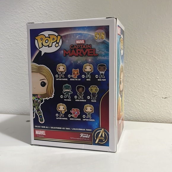 Marvel Captain Marvel Funko Pop 516 - Picture 2 of 2